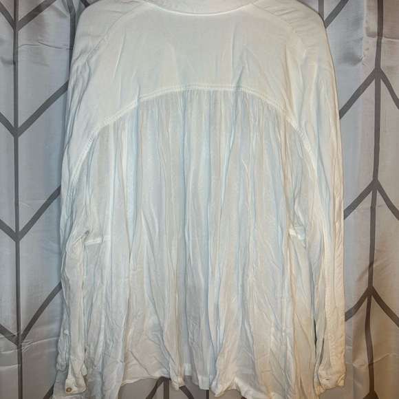 Free People Ivory Button Down Shirt - Picture 5 of 5